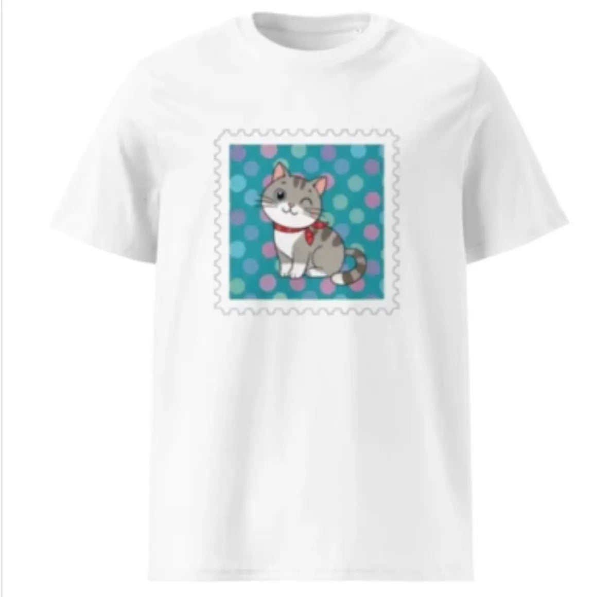 Camiseta de algodón orgánico unisex Disco Cat EME