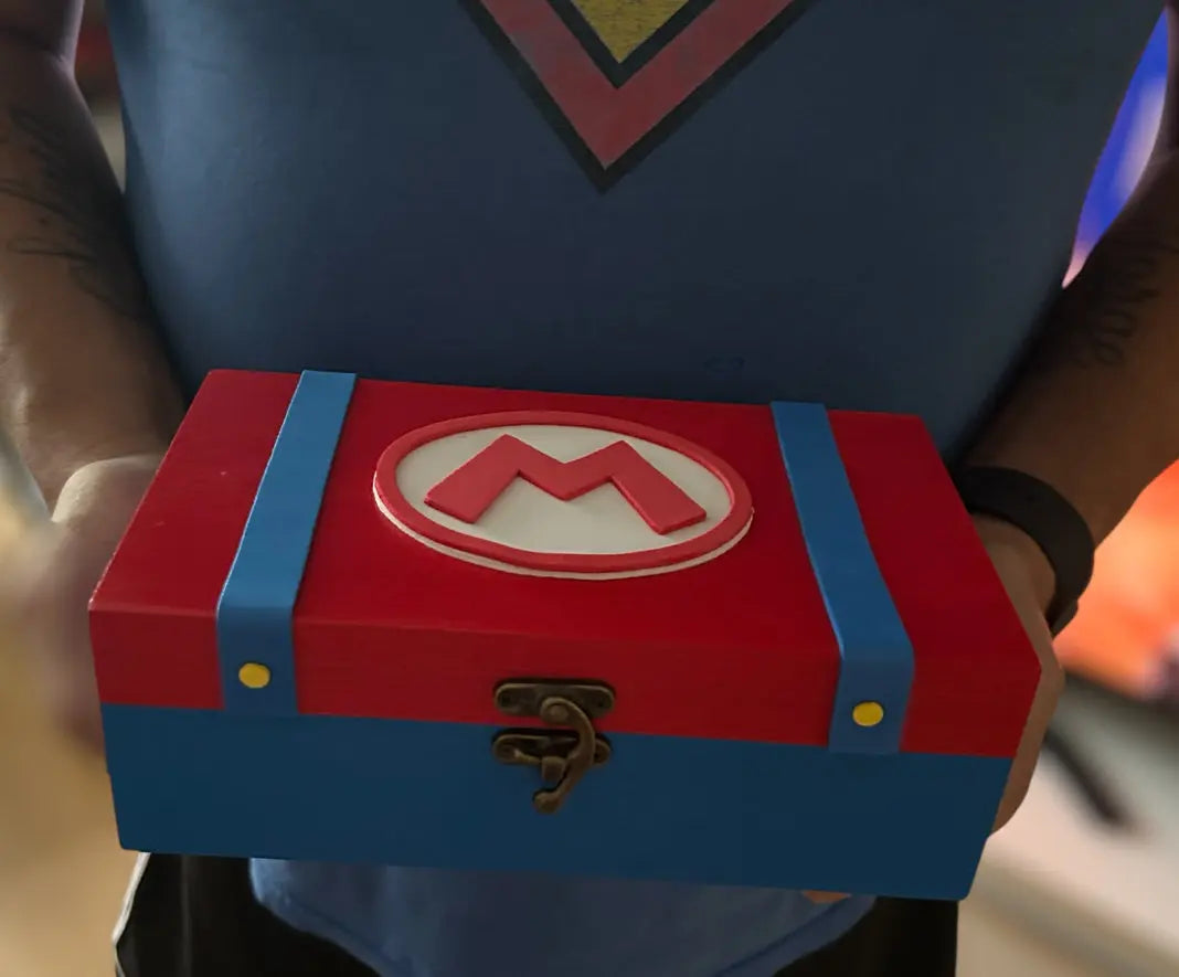 Caja Mario / Luigi | Caja de madera decorativa | EME regalos EME