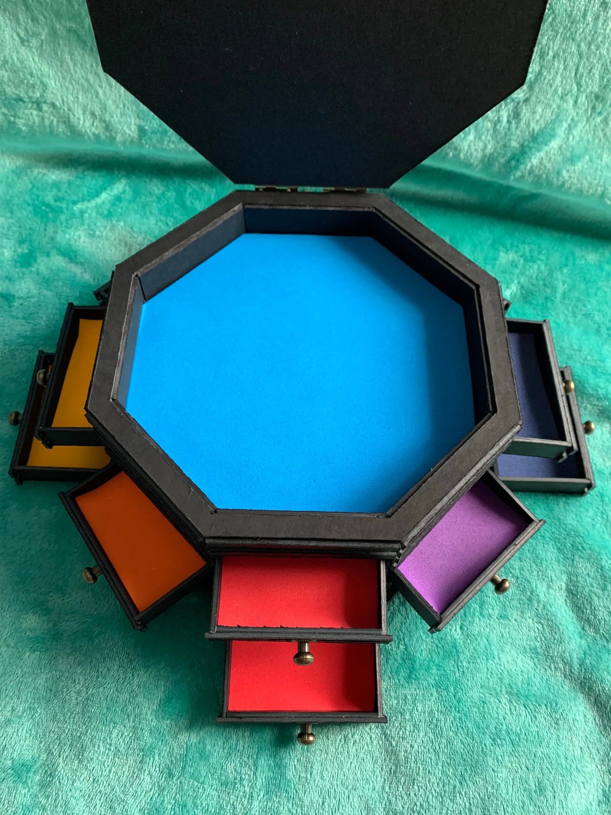 Handcrafted Unicorn Jewelry Box - 12 Drawers + Top Compartment | EME EME